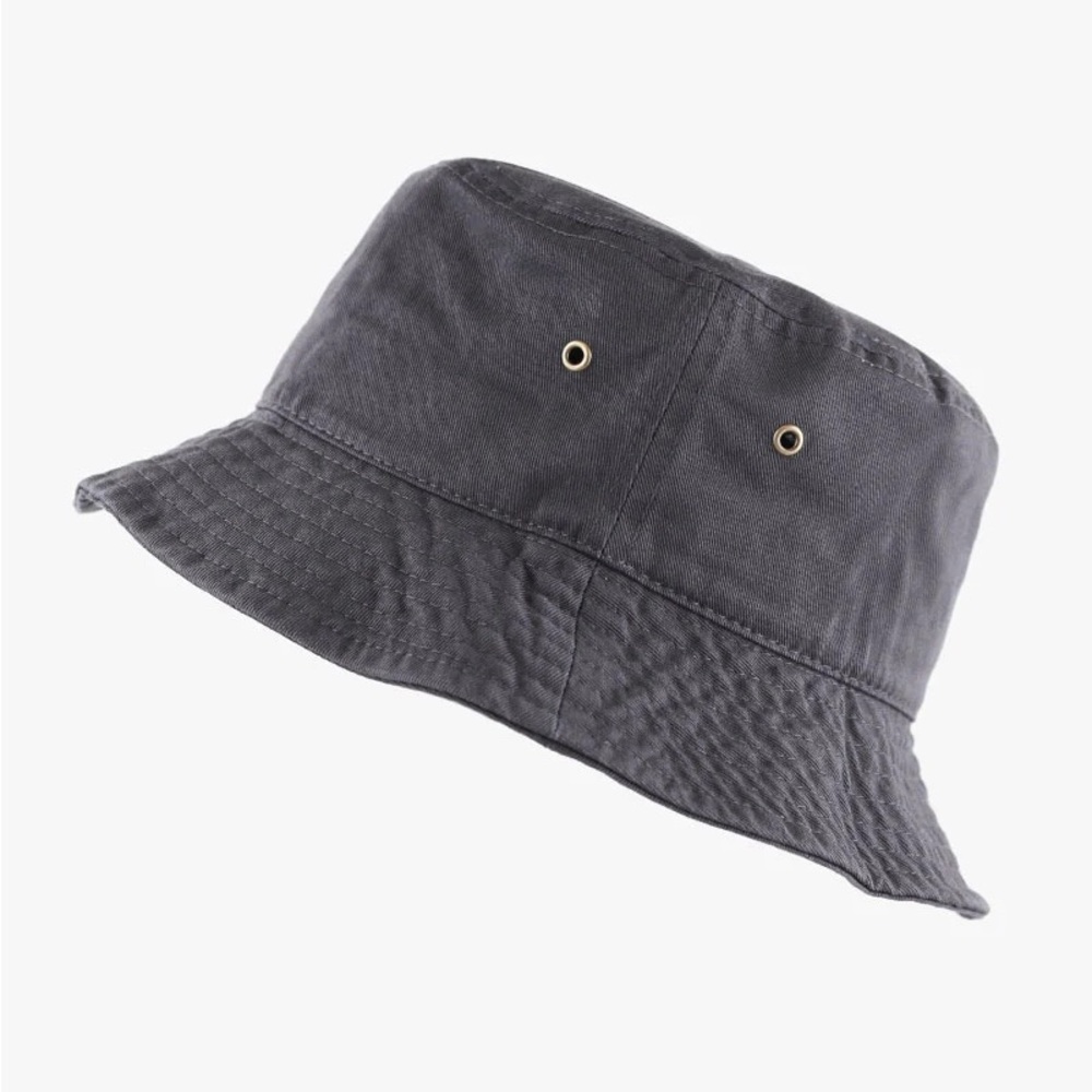 NWT The Hat Depot Classic Cotton Black Bucket Hat S/M - Picture 3 of 9